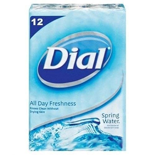 Dial Spring Water Antibacterial Soap Bar, 12 Count Beauty & Personal Care Dial