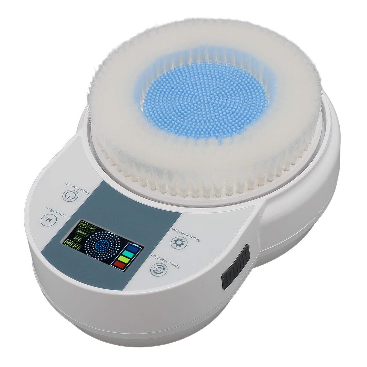 Electric Back Scrubber for Shower, Wall-Mounted 3-Speed Deep Cleansing Bath Brush with Auto Shut-Off & AI Chip, Compatible with US Plug Beauty and Personal Care Yosoo