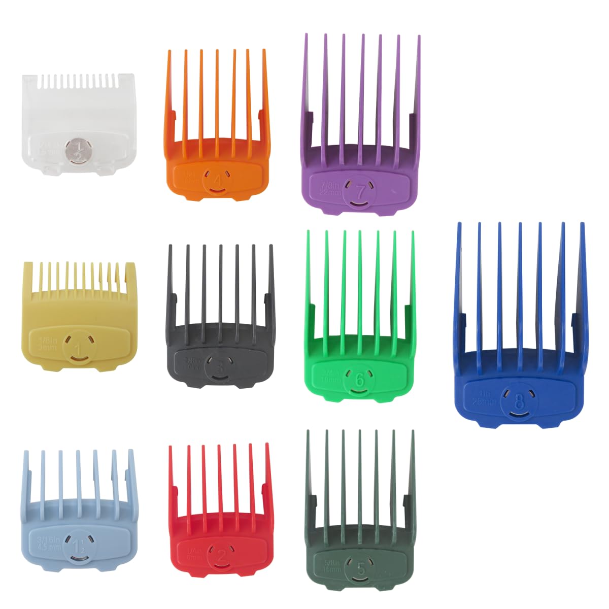 US! 10-Pack Magetic Clipper Guards Set for Limural K11S/Novah HCL-001/Surker K7S/K9C/K9S, Color Coded Clipper Guides Replacement - Length: 1/16" to 1" Beauty and Personal Care YTXXDEUS