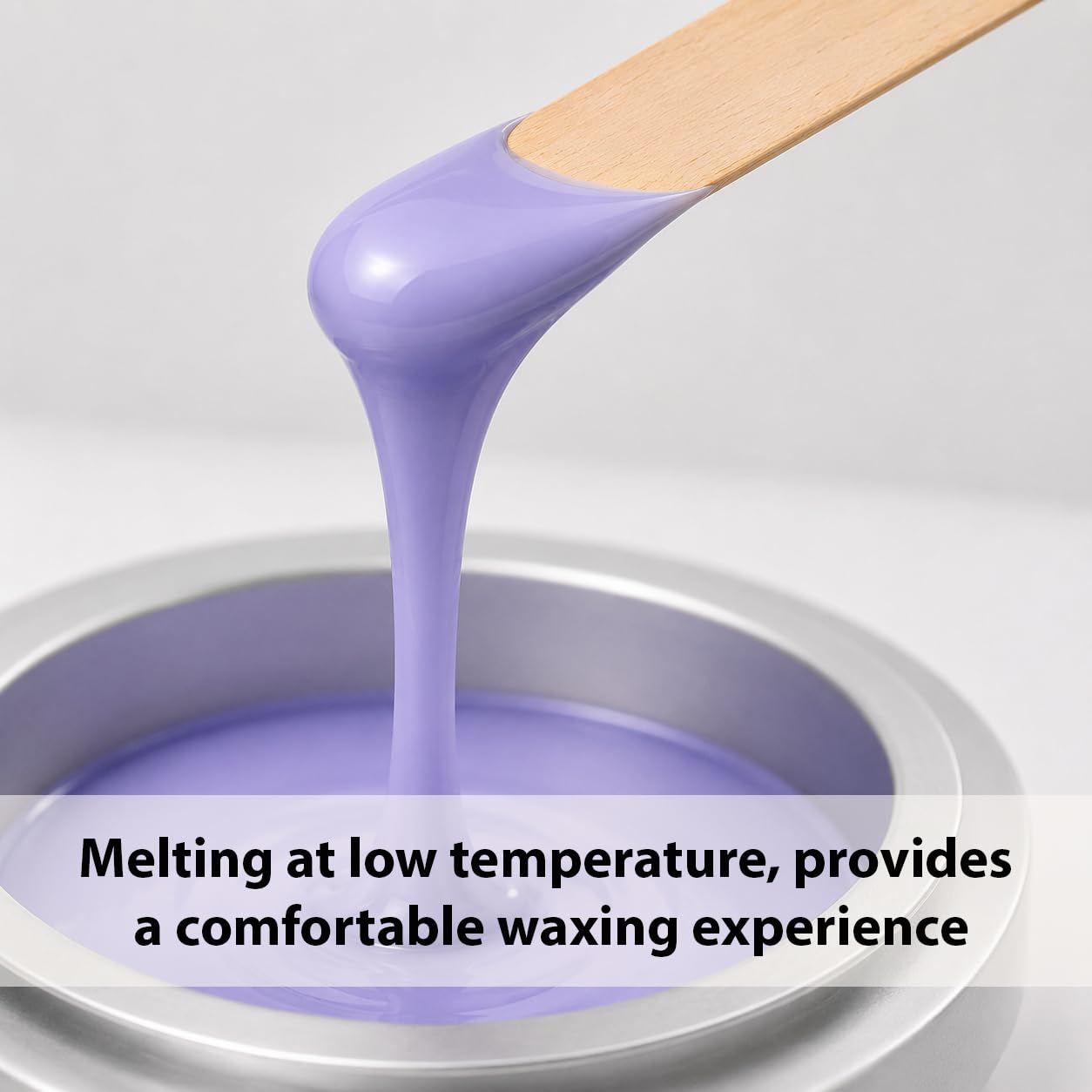 WaxUSA by Waxness Hard Wax Beads 1 lb (450g) Pack of 20 - Lunar Lilac Demi-Creamy Sparkle Texture - Professional Stripless Hair Removal - Made in Beauty and Personal Care Waxness