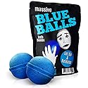 Massive Blue Balls Bath Bombs - Sad Mime Design - Funny Bath Bombs for Men - XL Bath Fizzers, Giant Blue Bath Bombs, Handcrafted in The USA, 2 Count Beauty & Personal Care Gears Out