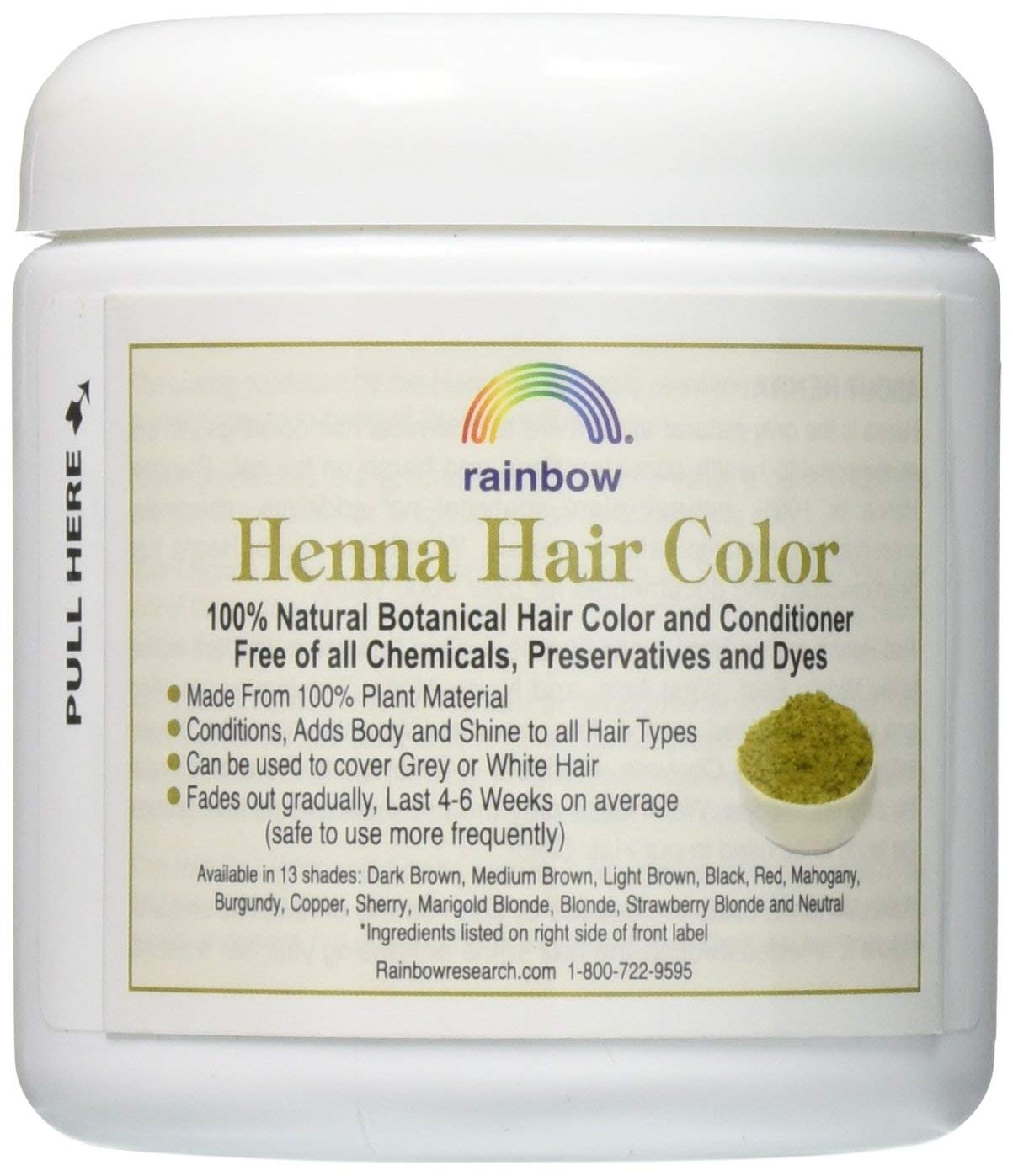 RAINBOW RESEARCH HENNA,PERSIAN LIGHT BROWN, 4 OZ Pack of 2 Beauty & Personal Care Rainbow Research