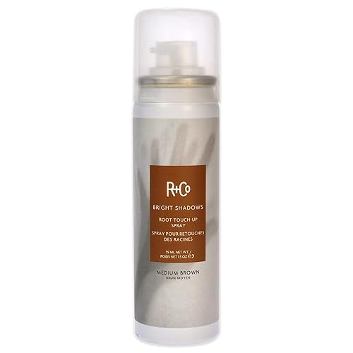 R+Co BRIGHT SHADOWS Root Touch-Up Spray Medium Brown 59 ml / 1.5 oz Beauty & Personal Care R+Co
