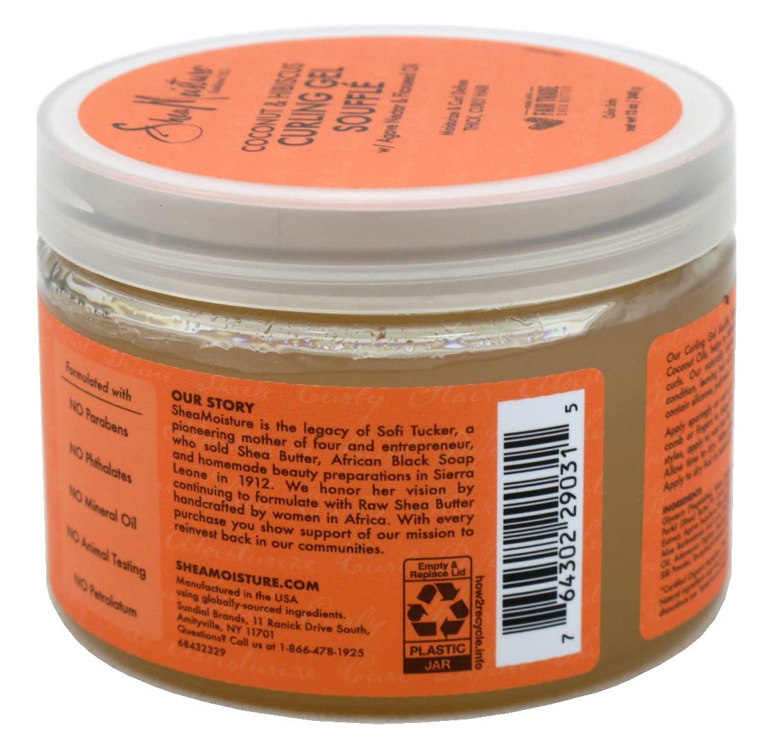 Shea Moisture Coconut & Hibiscus Curling Gel Souffle 12 Ounce (354ml) (Pack of 6) Beauty & Personal Care SheaMoisture