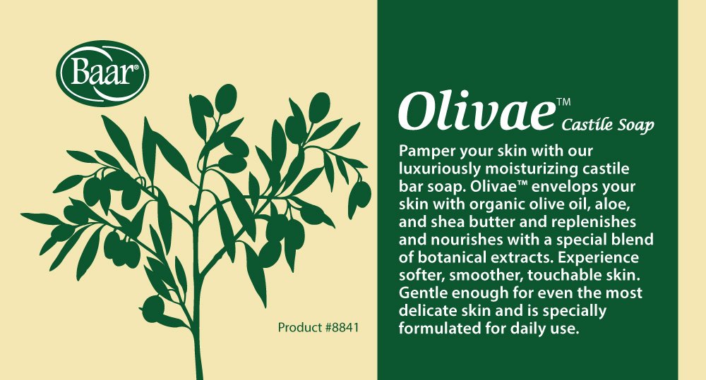 Olivae Castile Bar Soap, 3 Bar Set Beauty & Personal Care Baar
