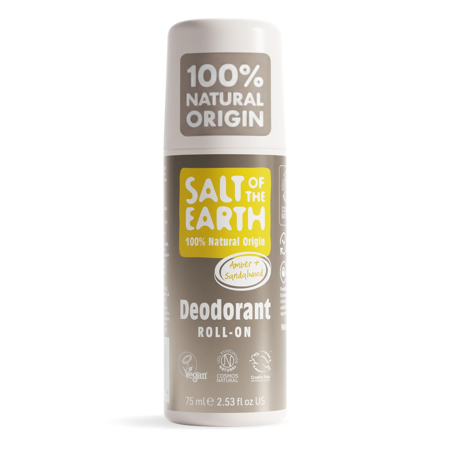 SALT OF THE EARTH Amber & Sandalwood Roll On, 75 ML Beauty and Personal Care Salt Of the Earth