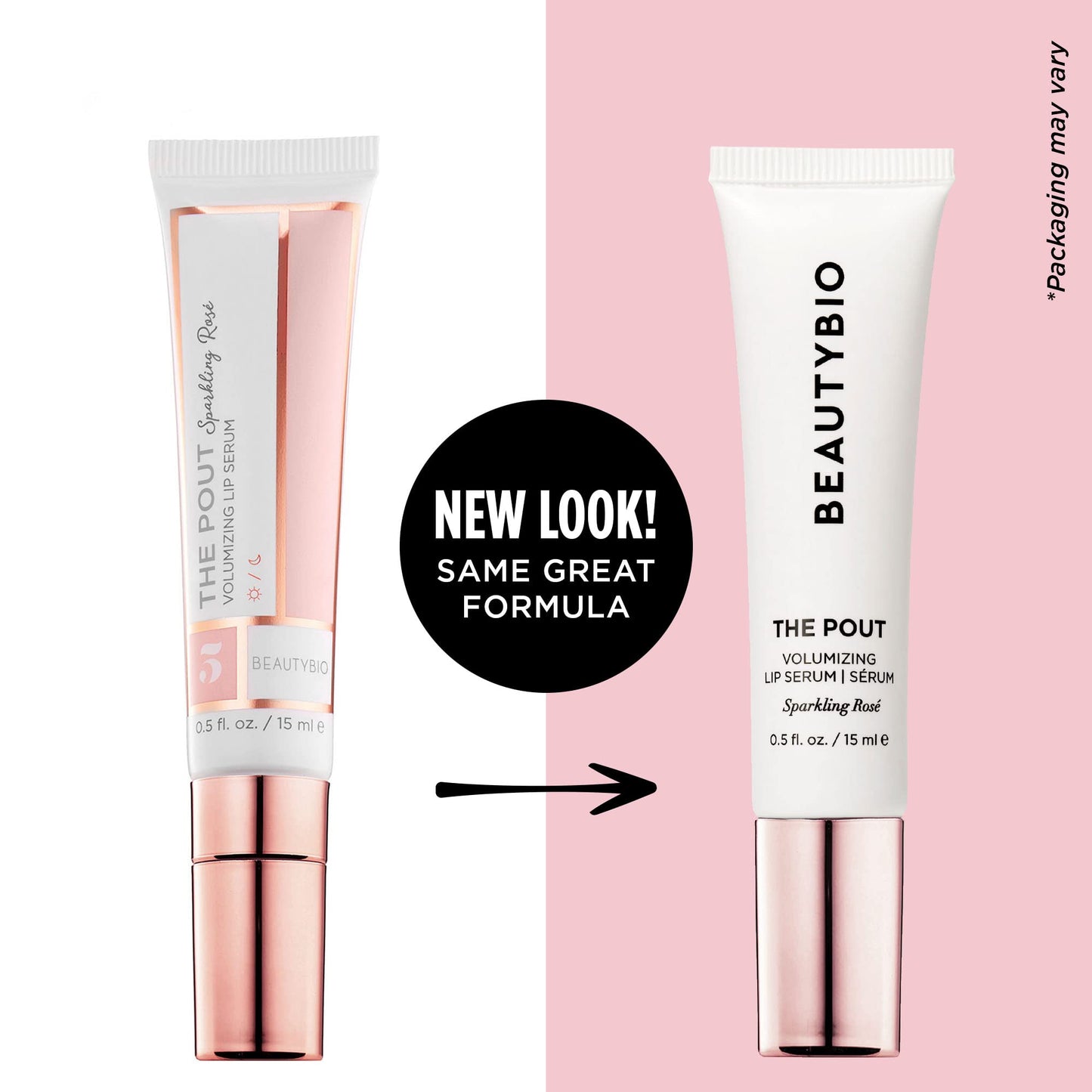 BeautyBio The Pout Volumizing & Hydrating Lip Serum - Sparkling Rosé Beauty and Personal Care beautybio