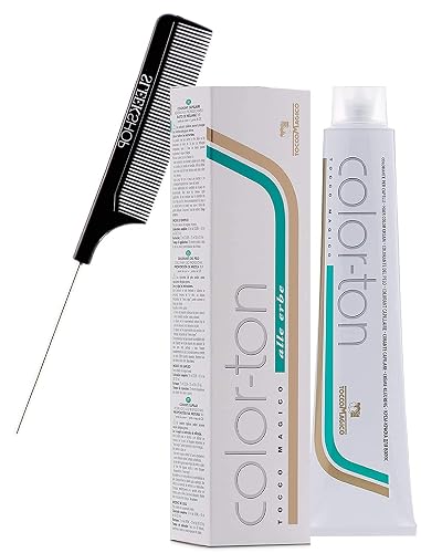 Tocco Magico Color-Ton Alle Erbe Permanent Hair Color Cream (w/Sleek Steel Pin Rat Tail Comb) Haircolor Dye Creme (6NW / 6.0.3) Beauty & Personal Care Tocco Magico