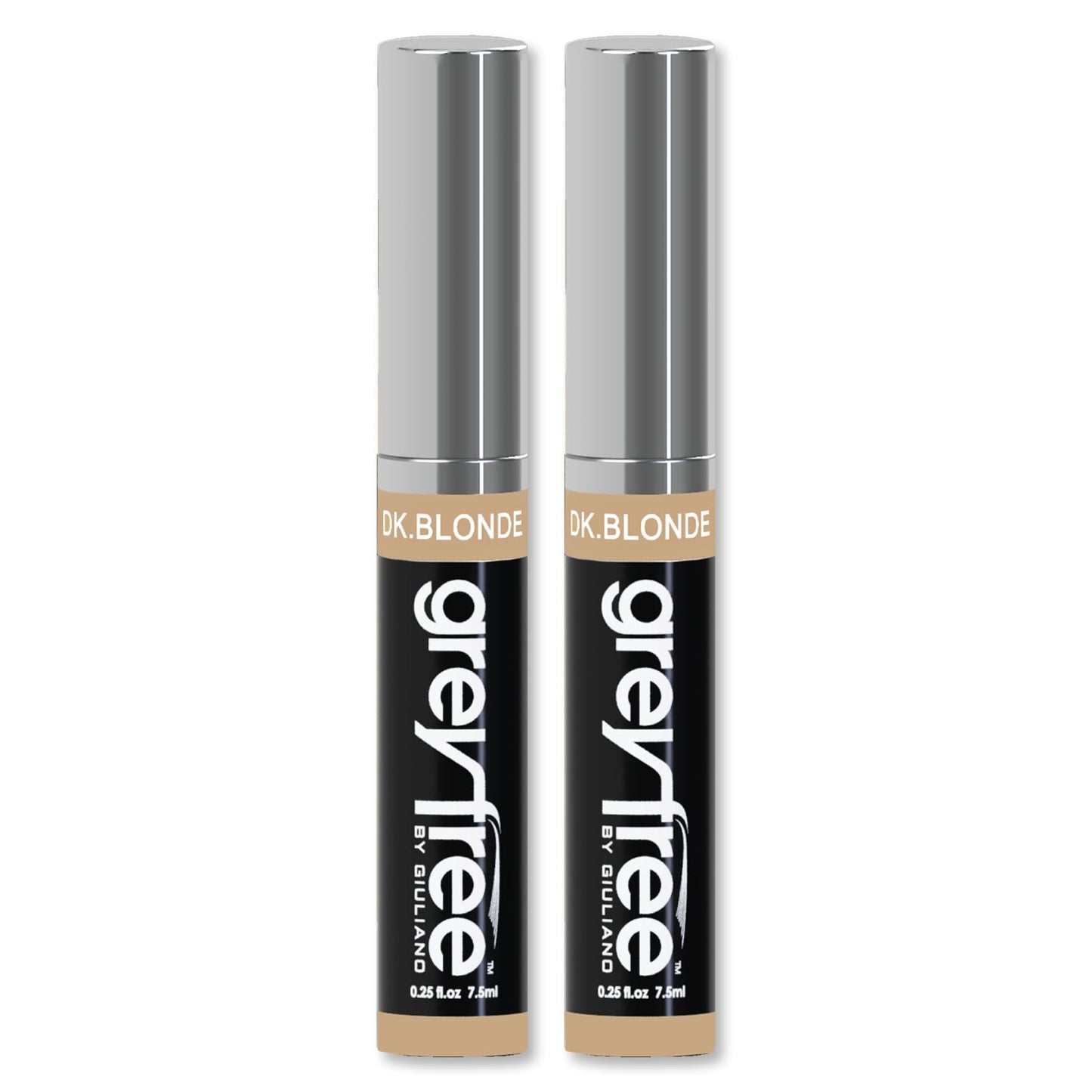 Greyfree Hair Mascara Root Touch-Up for Gray Hair | Precision Hairline Concealer for Brows & Beard | 2 Pack (DARK BLONDE) Beauty & Personal Care Greyfree