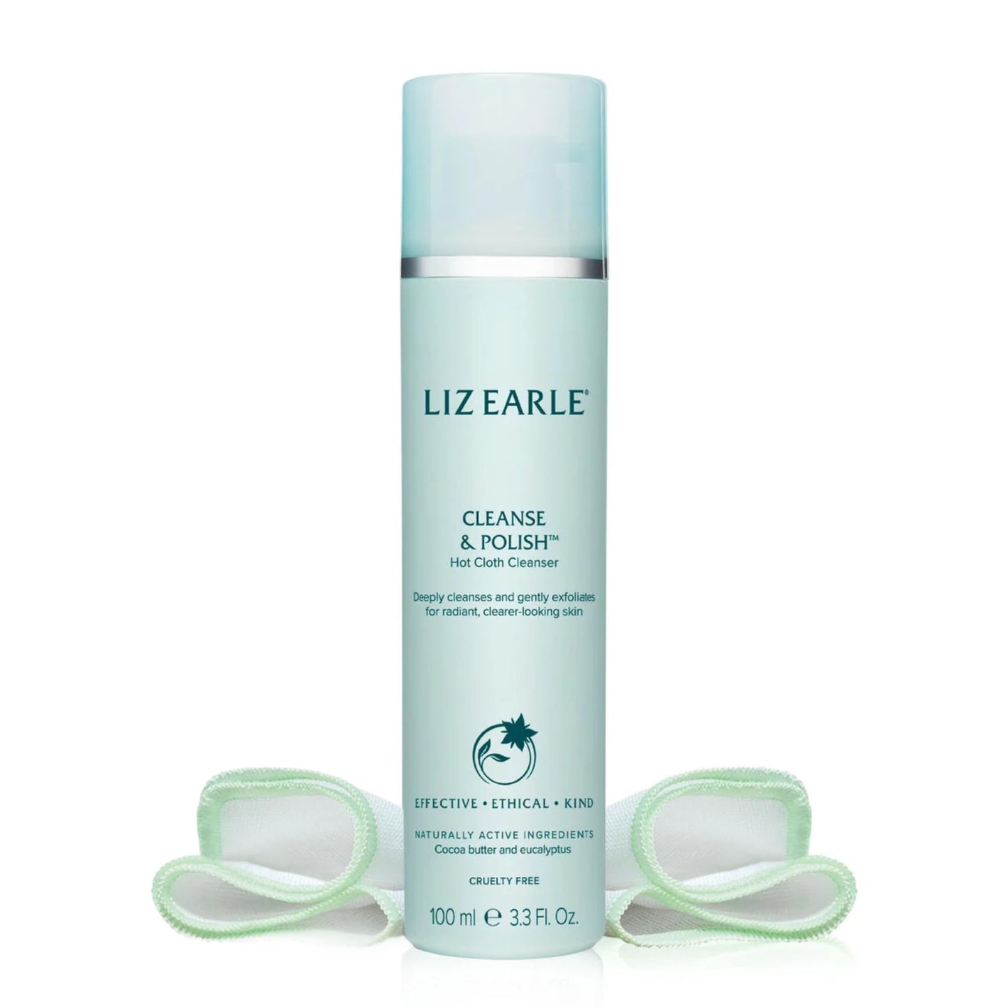 Liz Earle Cleanse & Polish Hot Cloth Face Wash - Gentle Facial Cleanser & Exfoliating Cotton Cloth - Boosts Hydration and Reveals Instant Radiance Beauty & Personal Care Liz Earle