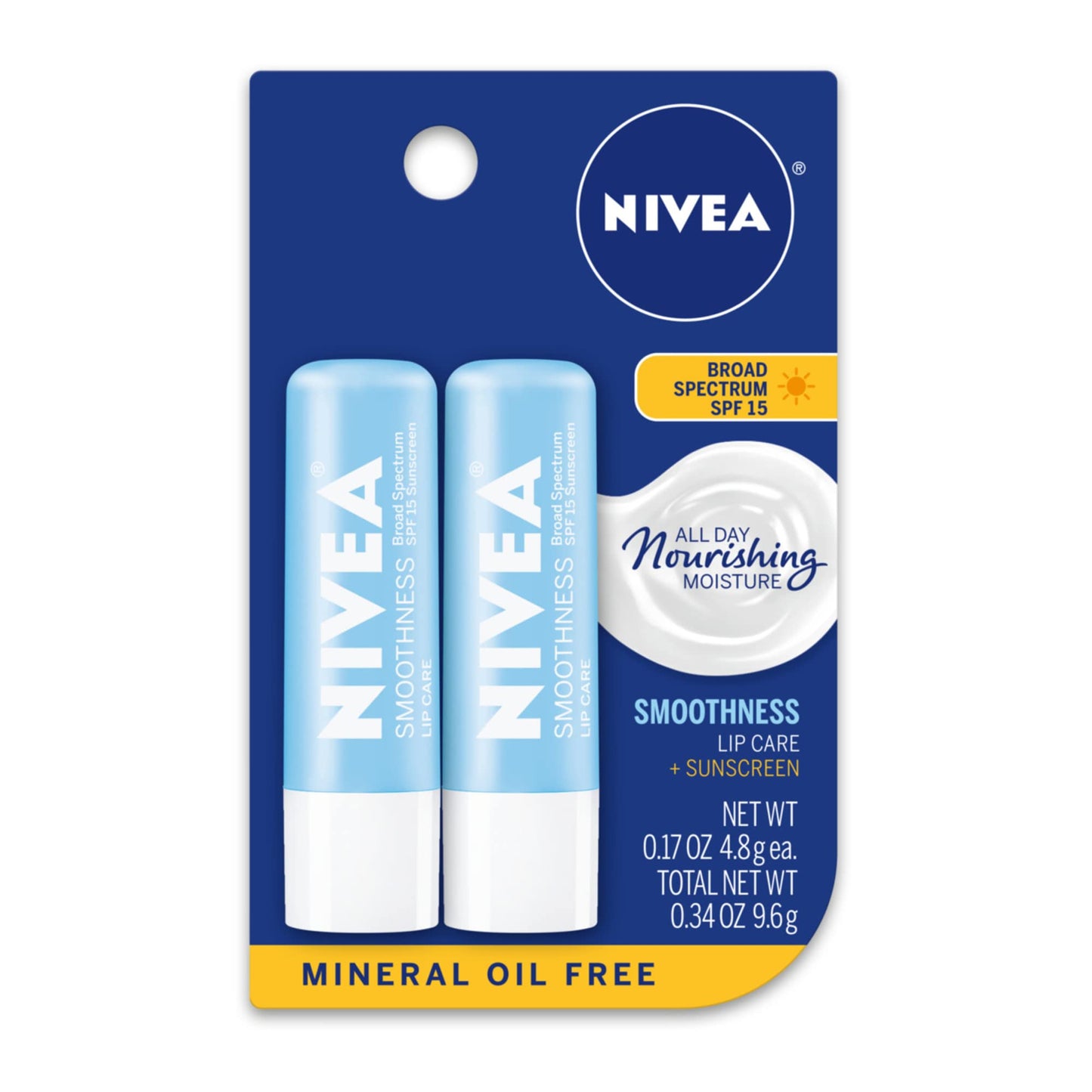 NIVEA Smoothness Lip Balm Dual Pack Beauty & Personal Care NIVEA