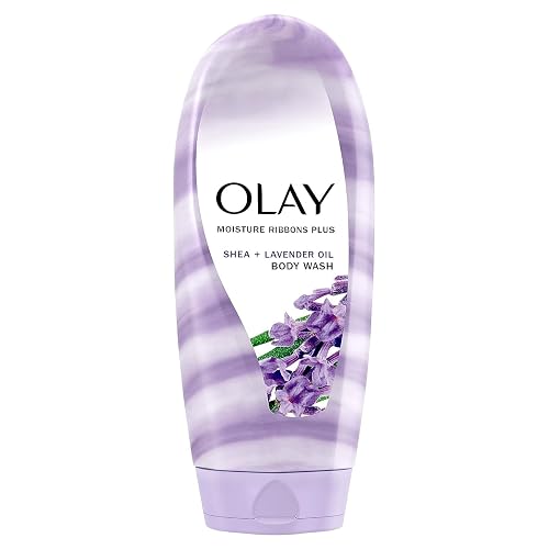 OLAY Moisture Ribbons Plus, Shea Plus Lavender Oil 18 oz (Pack of 6) Beauty & Personal Care Olay