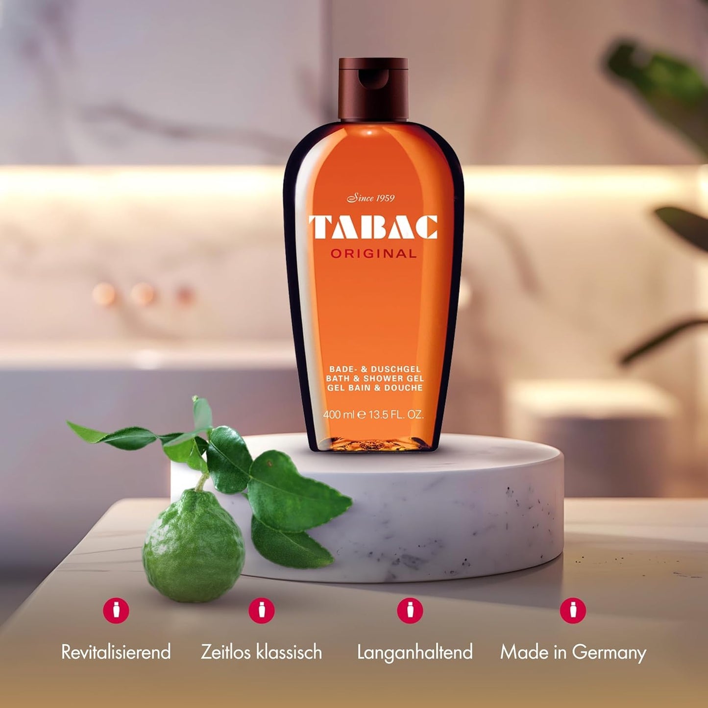 Tabac Original Bath and Shower Gel for Men by Maurer & Wirtz, 16 Ounce Beauty & Personal Care Tabac Original