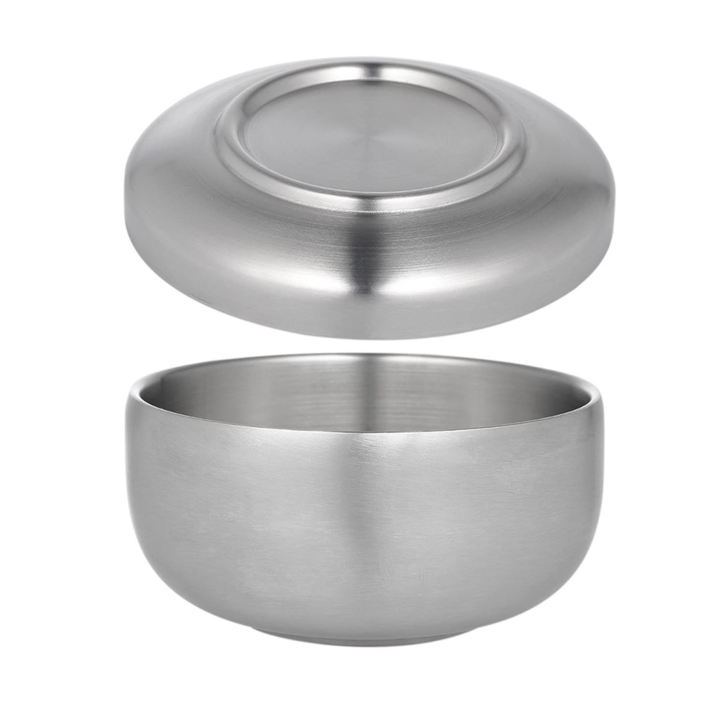 tomvorks Stainless Steel Shaving Bowl Durable Cream Soap Mug for Men Shave Cleaning Bowl for Bathroom Silver Beauty and Personal Care tomvorks