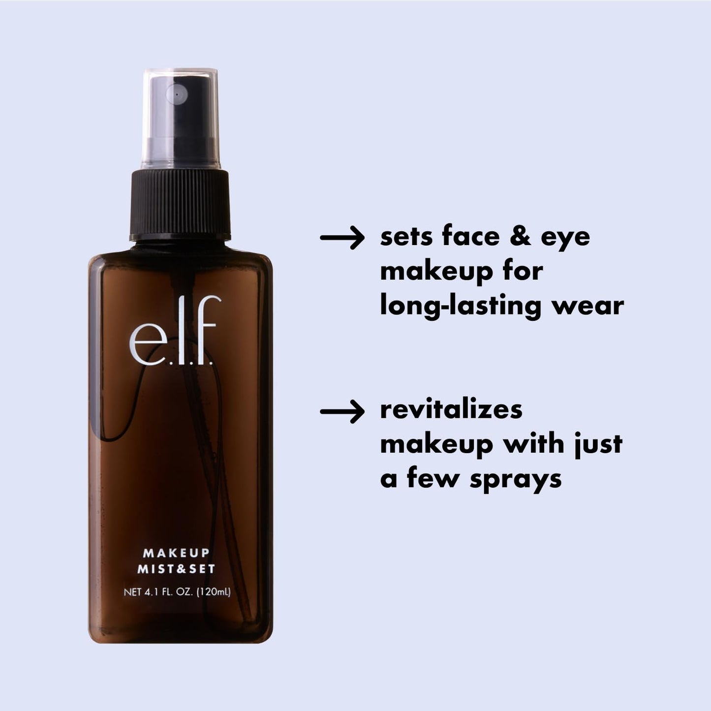 e.l.f. Makeup Mist & Set - Large Lightweight, Long Lasting, All-Day Wear Revitalizes, Refreshes, Hydrates, Soothes Infused with Aloe, Green Tea Beauty & Personal Care e.l.f.