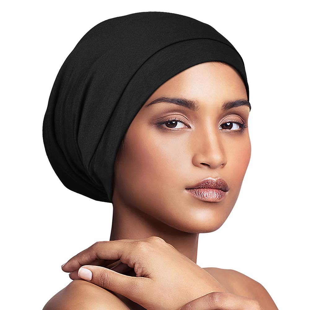 Satin Bonnet for Curly Hair Natural Hair Braids Women Slouchy Beanie Hat Lightweight Beauty and Personal Care Alnorm