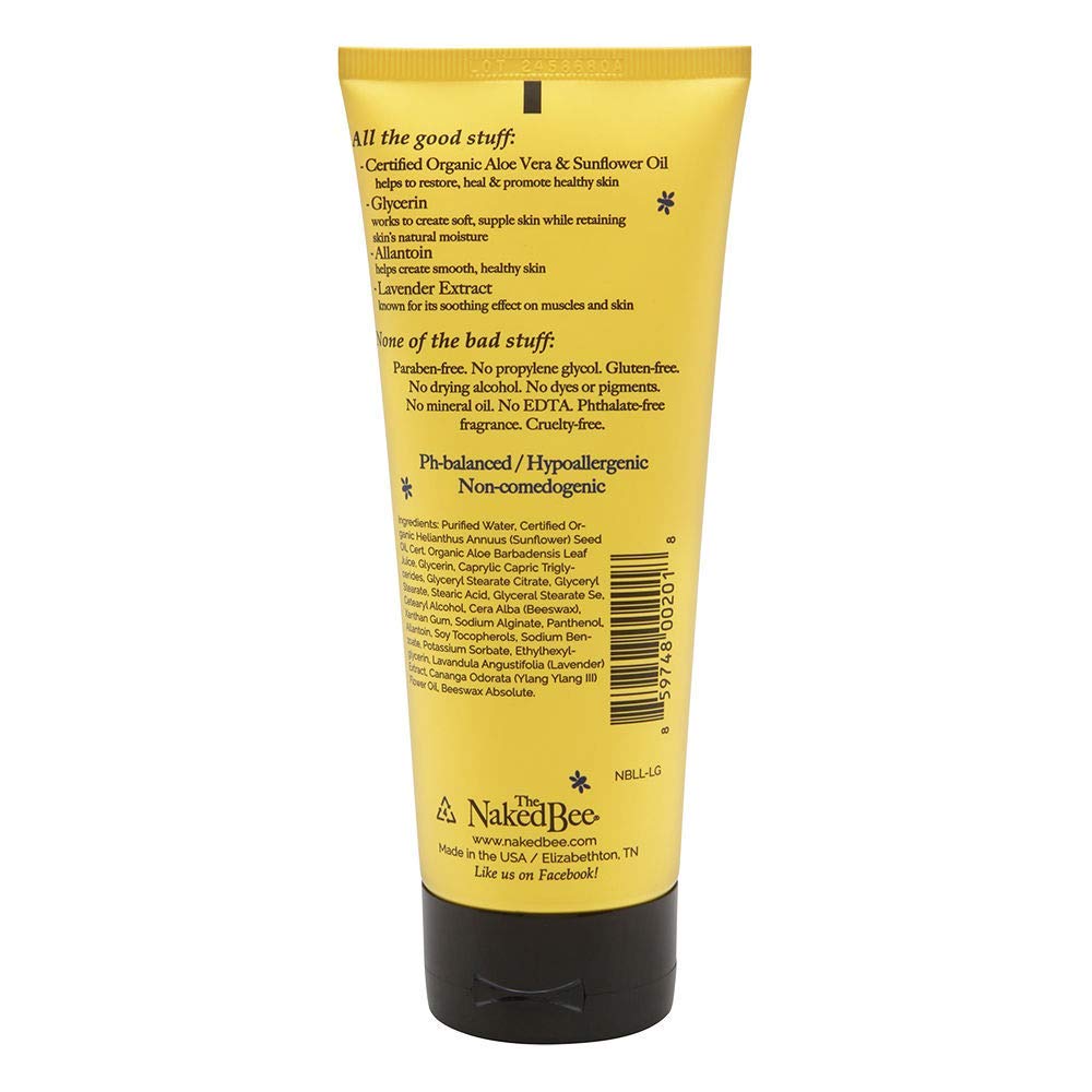 The Naked Bee Nourishing Body Lotion for All Skin Types (6.7 oz) Moisture Replenishing Lotion for Dry Skin with Lavender & Beeswax Beauty & Personal Care The Naked Bee
