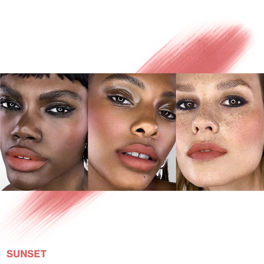 Smashbox Halo Sheer To Stay Cream Cheek + Lip Tint | Sheer-to-Medium Coverage + Matte, 0.34 Fl Oz, Sunset Beauty & Personal Care Smashbox