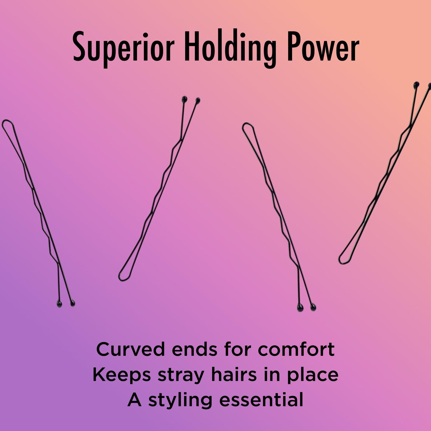 Goody Styling Essentials Bobby Pins, Black, 2 Inches, 60 Count (Pack of 1) Beauty and Personal Care GOODY