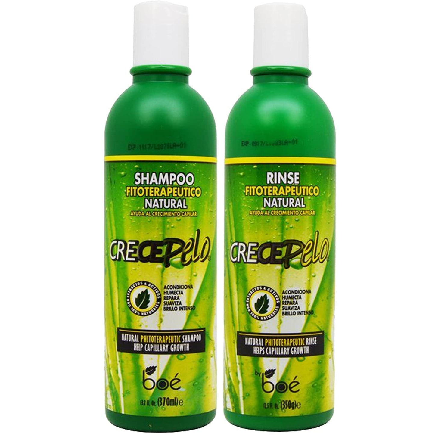 Crece Pelo Natural Hair Growth Duo - Phytotherapeutic Shampoo & Rinse Combo Set - Boosts Growth, Strength & Shine - Plant-Based Formula Beauty & Personal Care BOÉ COSMETICS