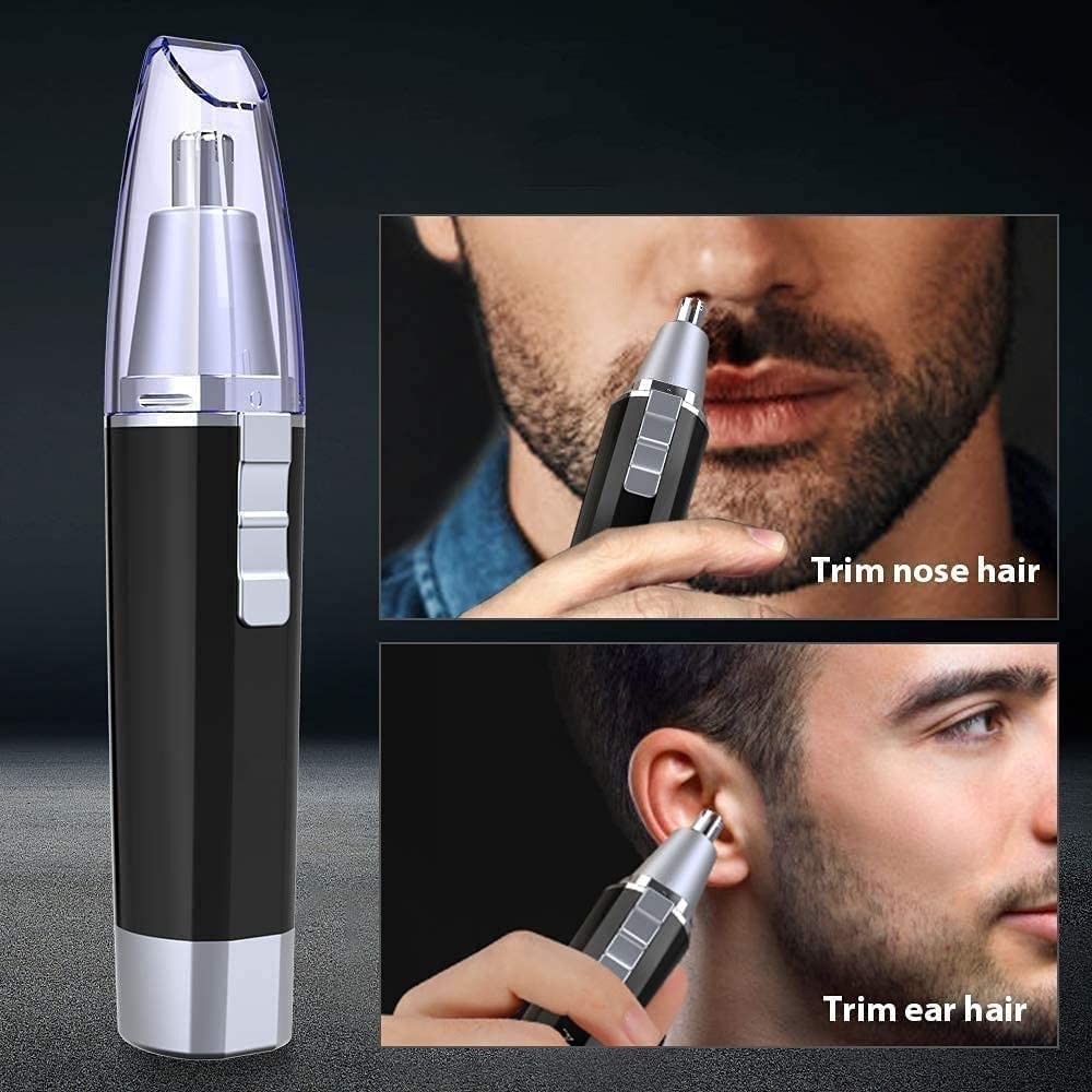 LEONYS Nose and Ear Hair Trimmer, Portable Nose Hair Trimmer for Men and Women, Battery-Operated Waterproof Stainless Steel Head, Easy to Clean Beauty and Personal Care LEONYS