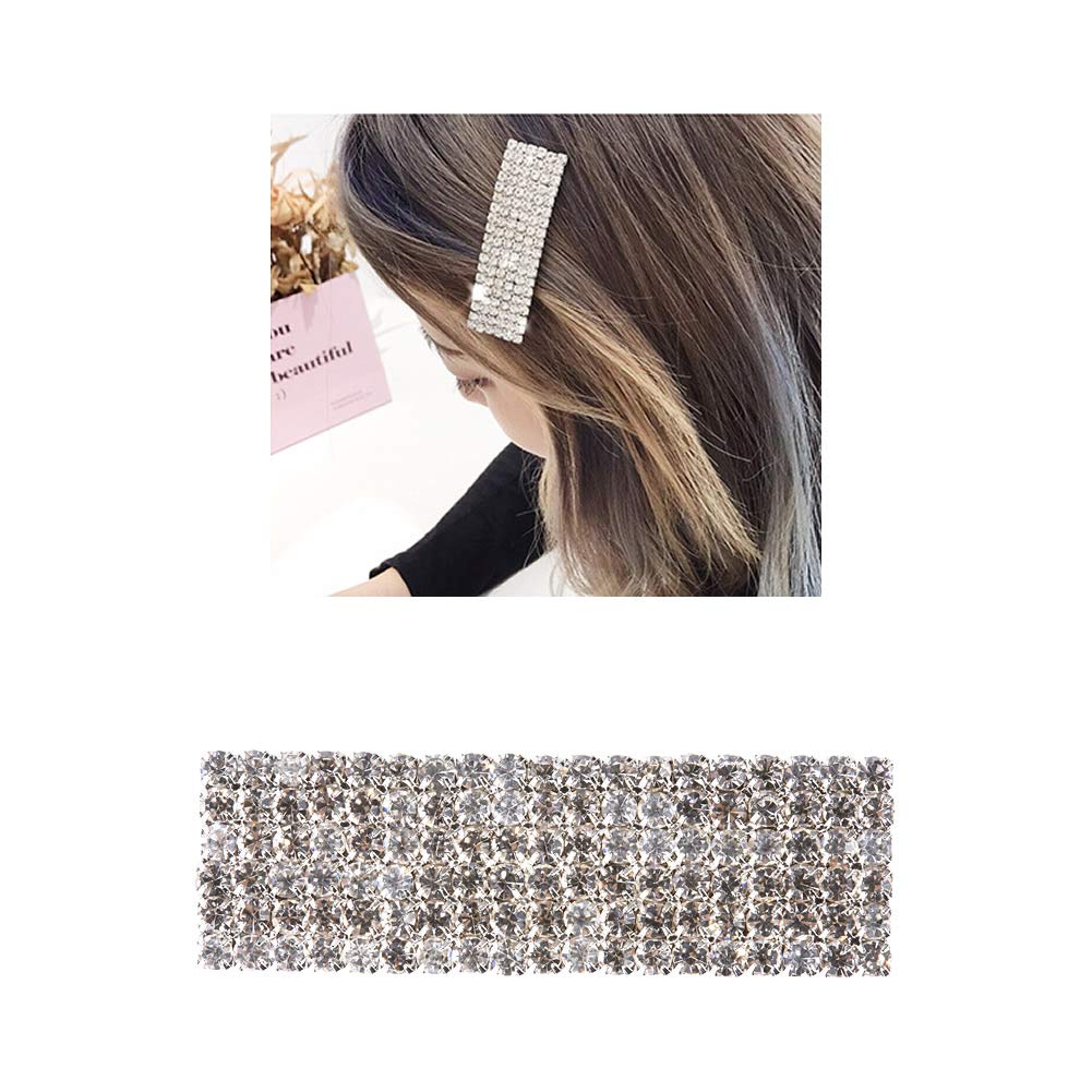 Lawie 12 Pack Silver Vintage Retro Geometric Metal Pearl Crystal Rhinestone Branch Leaf Hair Clips Snap Barrettes Claw Clamps U Shaped Wedding Party Beauty & Personal Care Lawie