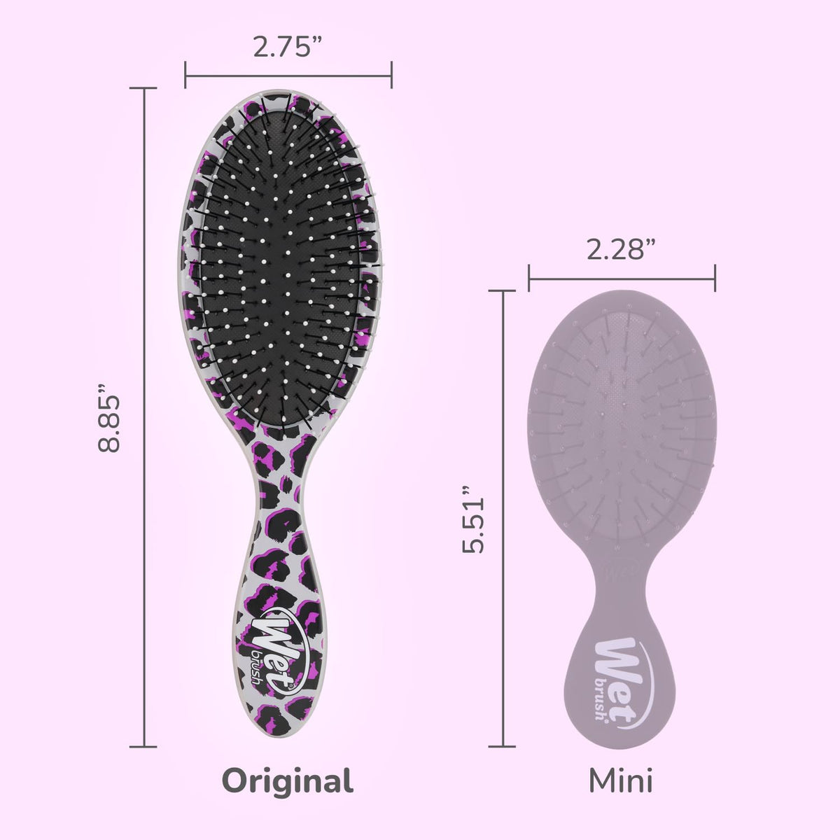 Wet Brush Original Detangler Hair Brush - Pink Leopard (Safari) - All Hair Types - Ultra-Soft Bristles Glide Through Tangles with Ease - Pain-Free Beauty & Personal Care Wet Brush