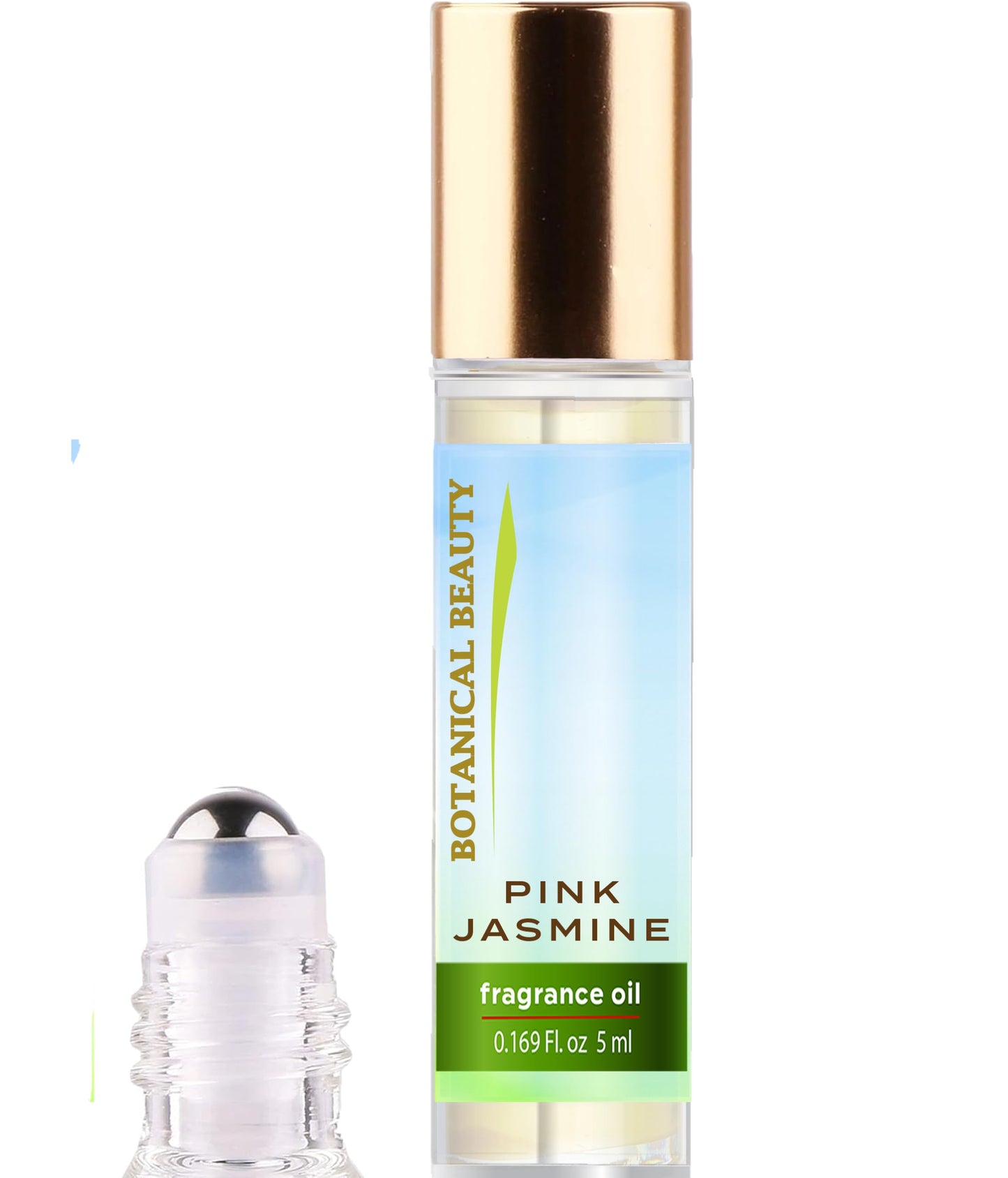 Botanical Beauty PINK JASMINE FRAGRANCE OIL ROLL-ON 0.169 Fl Oz 5 ml Rollerball Perfume, Long Lasting an luxury scent of Jasmine, Magnolia, Tiare Beauty & Personal Care Botanical Beauty