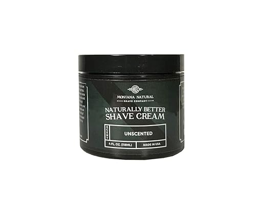 MNSC Unscented Naturally Better Shave Cream - Smooth Shave, Hypoallergenic Sensitive Skin Formula, Softer Skin, Prevents Razor Burn, Handcrafted… Beauty & Personal Care Montana Natural Shave Company