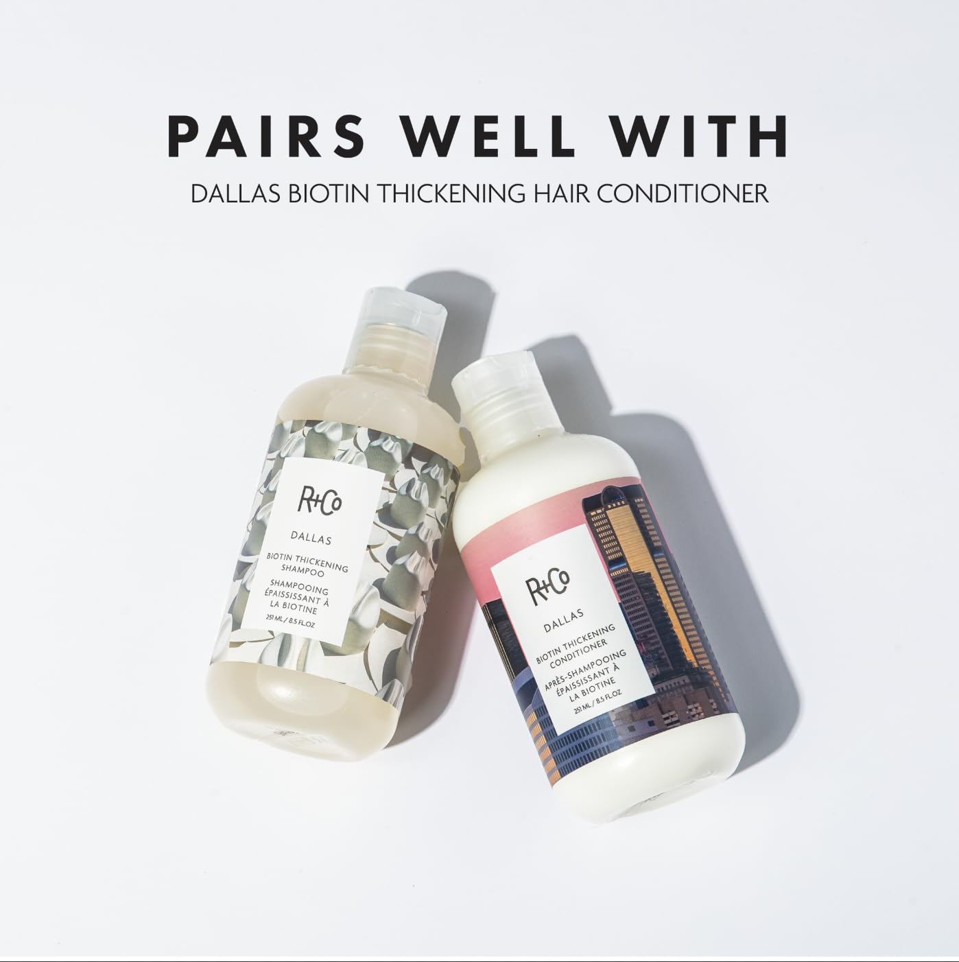 R+Co Dallas Thickening Shampoo | Biotin for Hair Growth, Thickening, + Strengthening | Vegan + Cruelty-Free | Beauty & Personal Care R+Co
