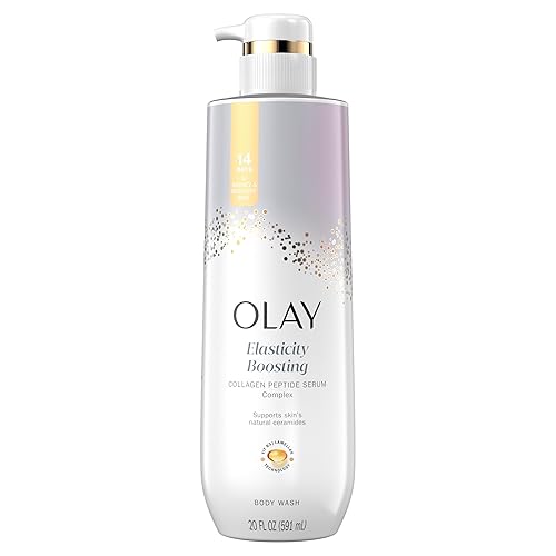 Olay Body Wash for Women, Elasticity Boosting, Collagen Peptide Serum Complex, Renews Moisture, Free of Parabens & Phthalates, Vitamin B3 Lameller Beauty & Personal Care Olay