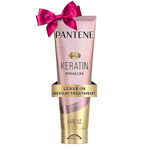Pantene Keratin Leave-In Conditioner with Argan Oil, Protein Treatment for Dry, Damaged & Color-Treated Hair, Repairs Split Ends & Protects from Beauty & Personal Care Pantene