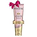 Pantene Keratin Leave-In Conditioner with Argan Oil, Protein Treatment for Dry, Damaged & Color-Treated Hair, Repairs Split Ends & Protects from Beauty & Personal Care Pantene