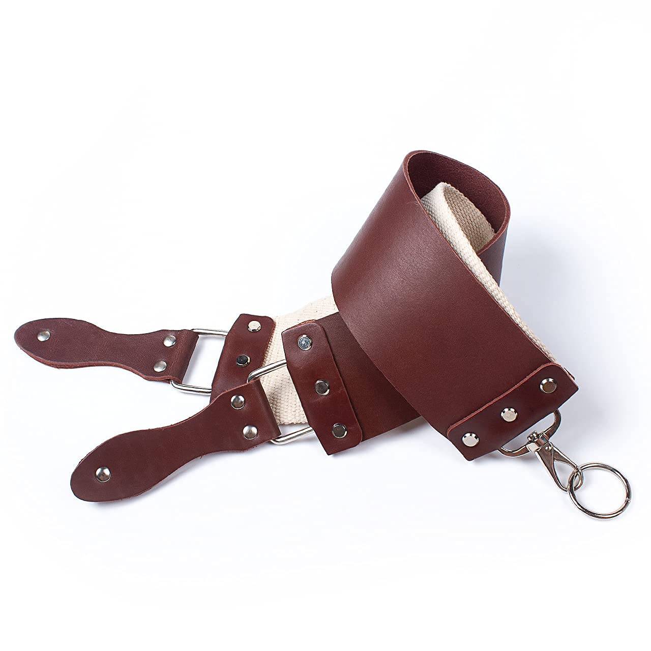 Razor Strop - Barber's Latigo Leather Straight Razor Strop. Dual Strap that will be a Great Addition for Any Straight Razor. PREMIUM LEATHER Strop Beauty and Personal Care STAMESKY