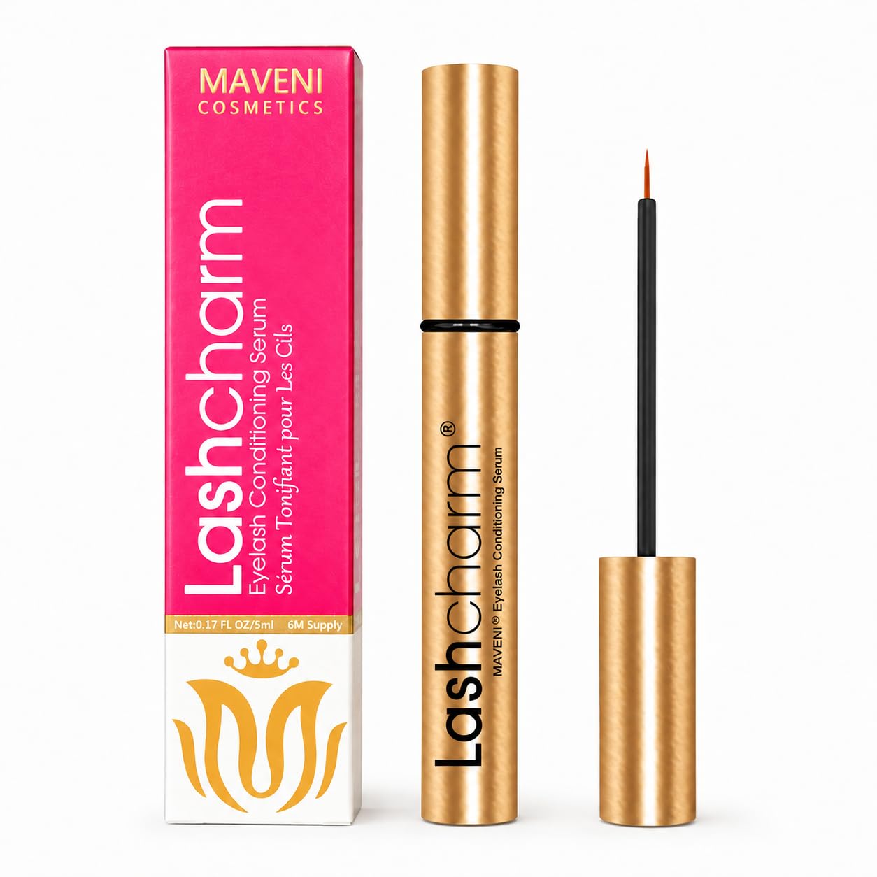MAVENI Lash Enhancing Serum, Eyelash Conditioning Serum for Longer-Looking, Fuller-Looking Lashes, Daily Lash Care for Thin, Sparse & Fragile Lashes Beauty & Personal Care MAVENI