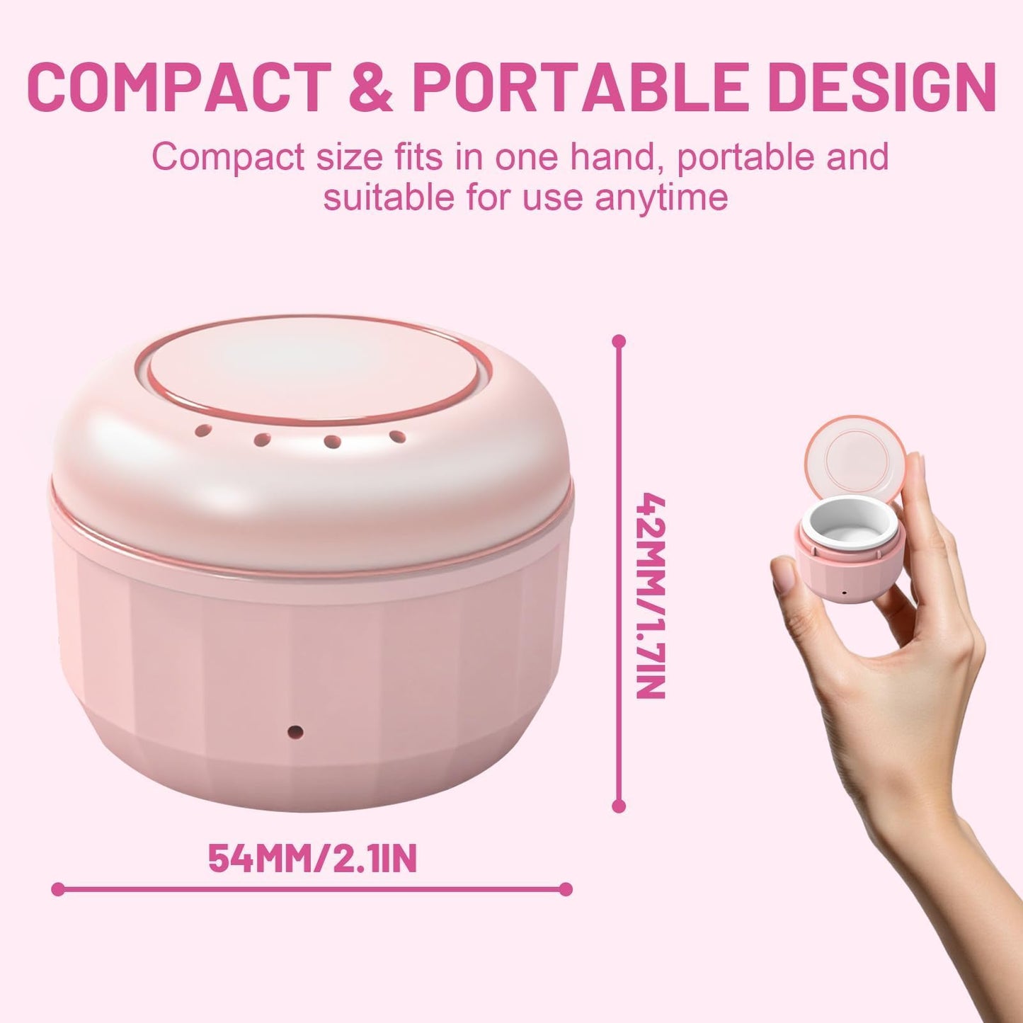 Mini Nose Hair Waxing Kit for Women & Men, Portable USB-C Nose Wax Kit with 50g Beads and 10 Sticks, Multi-functional Wax Melt Warmer with Silicone Beauty and Personal Care Wokyo