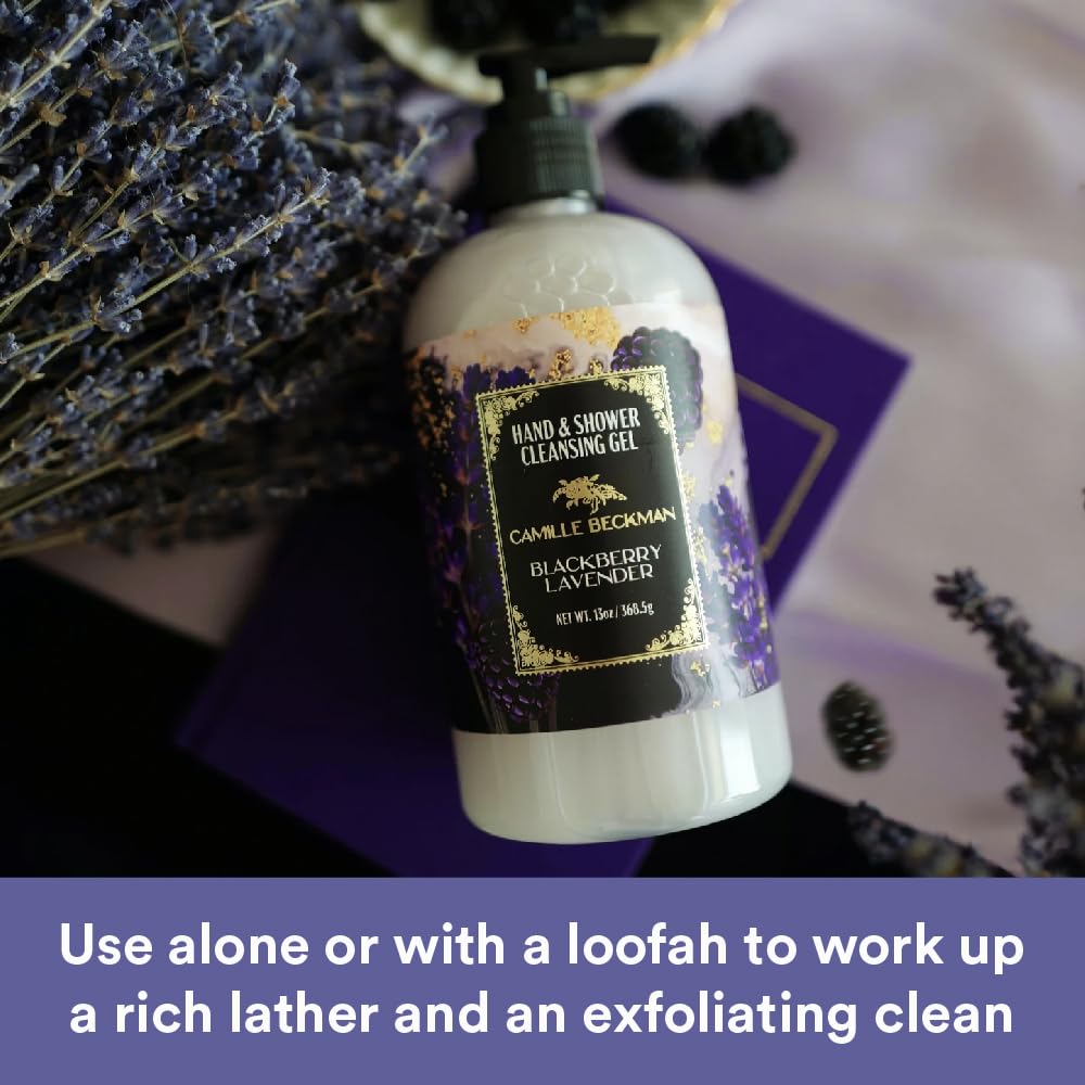 Camille Beckman Hand and Shower Cleansing Gel, Blackberry Lavender, 13 Ounce Beauty & Personal Care Camille Beckman