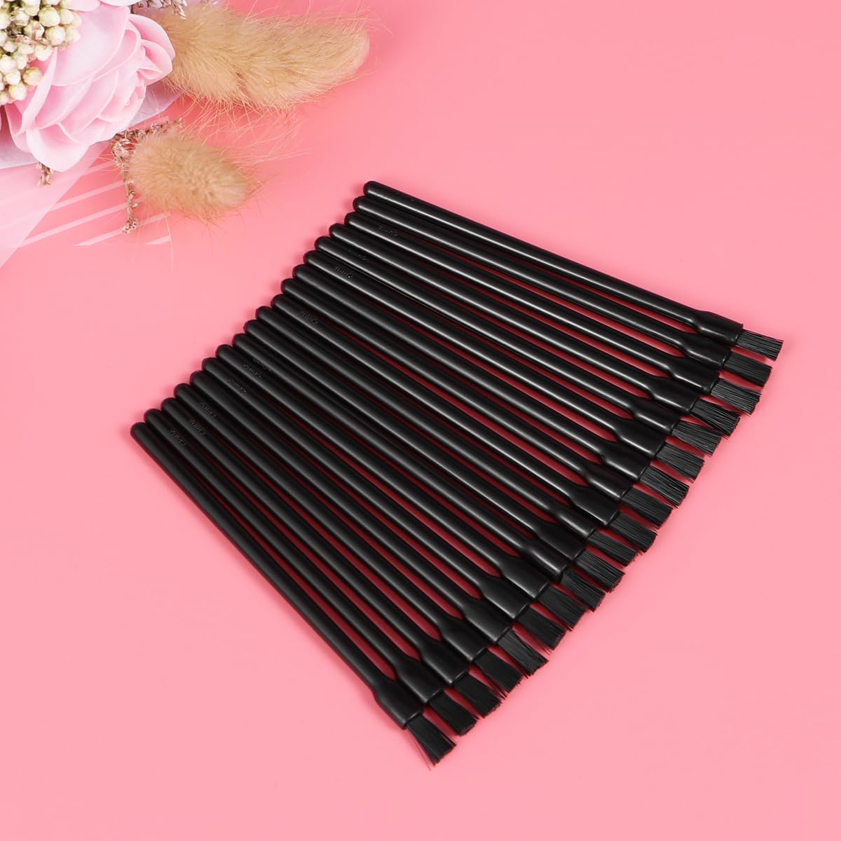 100PCS Disposable Lip Brush Applicator Disposable Lip Gloss Brushes Lipstick Wands Applicator Flat Brush Makeup Cosmetic Tools Beauty & Personal Care FRCOLOR