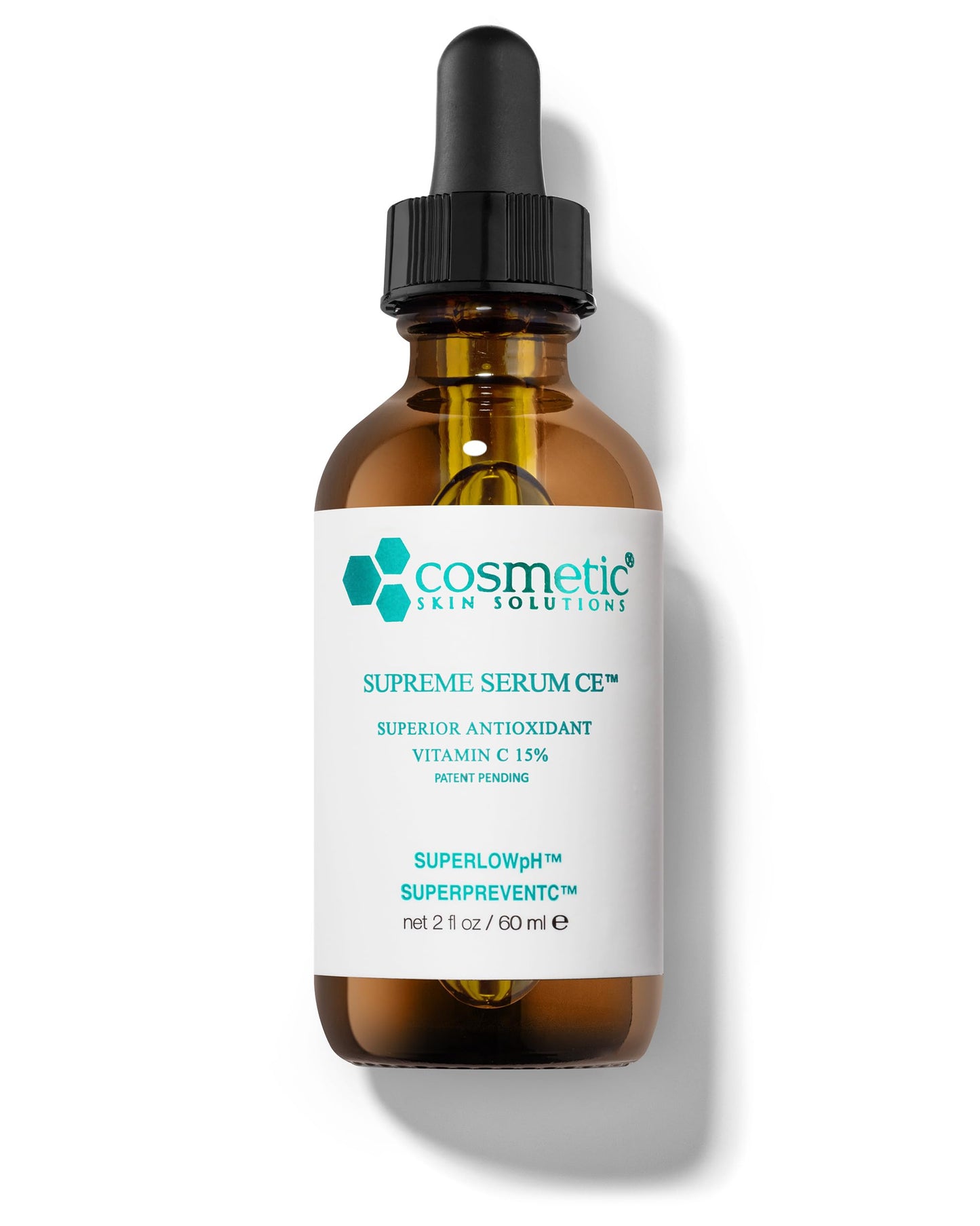 Supreme Serum CE - Vitamin C Face Serum with Vitamin E & Hyaluronic Acid - Antioxidant Rich Anti-Aging & Hydrating Formula - 2 fl oz Beauty & Personal Care Cosmetic Skin Solutions