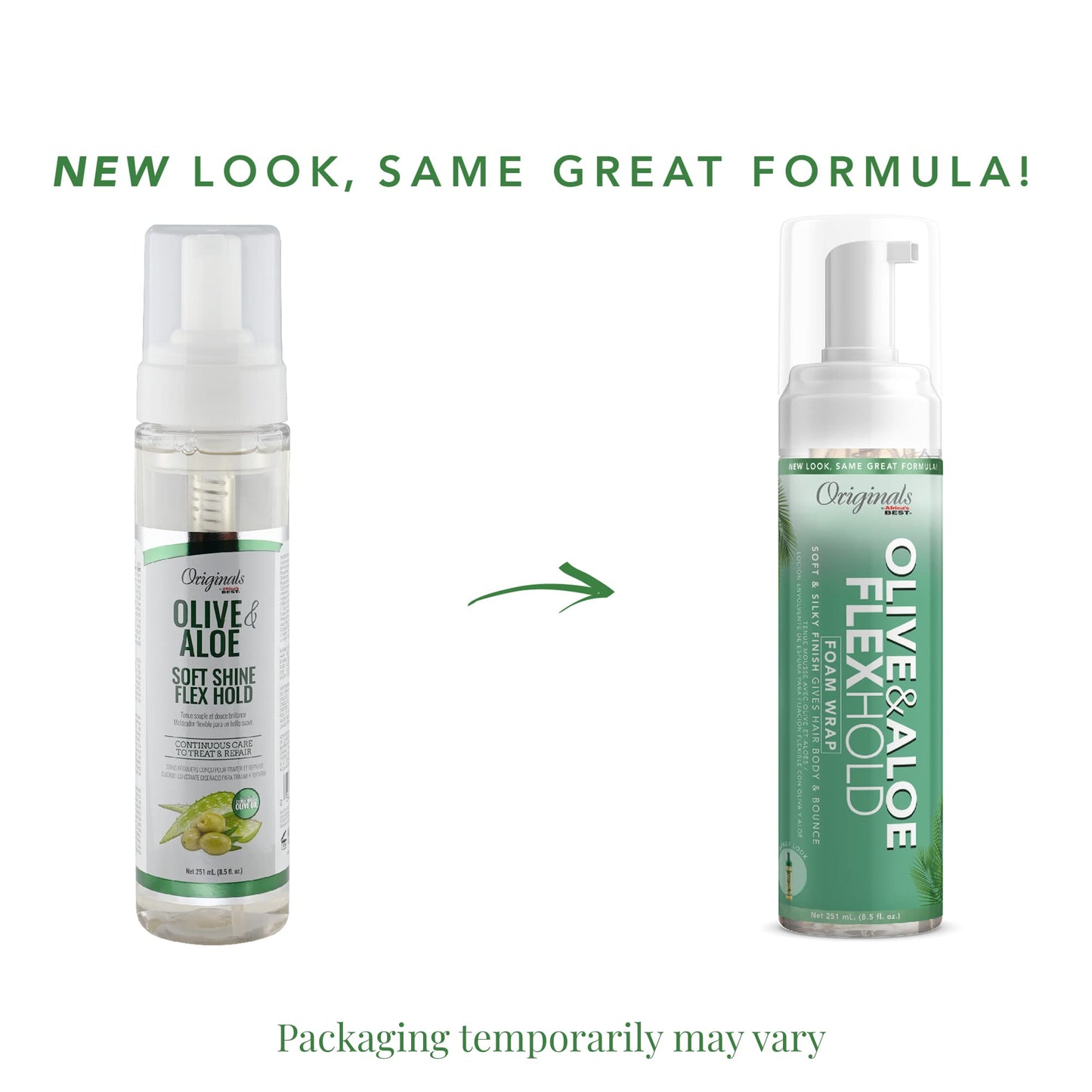 Originals by Africa's Best Olive Oil Foam Wrap Lotion, 6.5oz Bottle, Natural Conditioning, Alcohol Free Flexible Hold, Moisturizes and Helps Beauty & Personal Care Originals by Africa's Best
