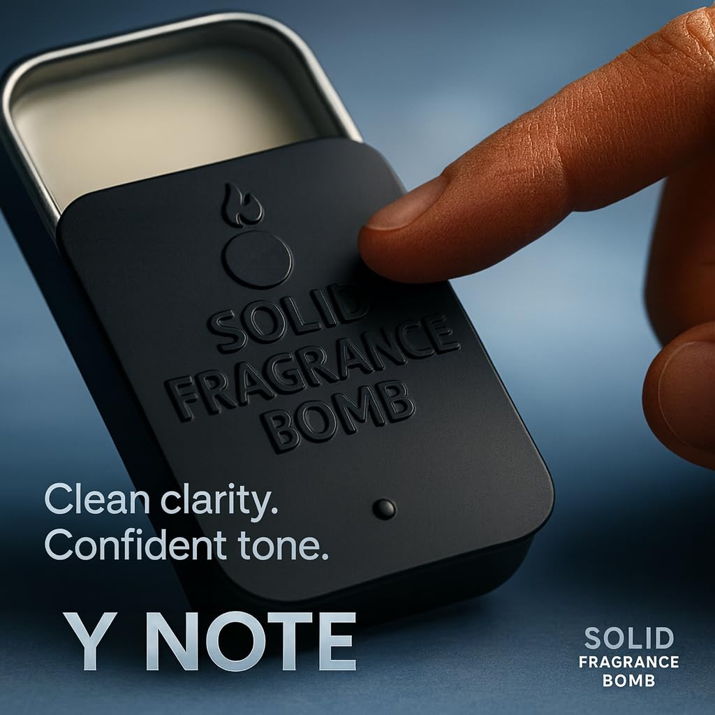 Solid Fragrance Bomb - Premium All-Natural Solid Cologne for Men & Women | Long-Lasting, TSA-Safe, Alcohol-Free, Halal, Handmade Travel Fragrance Balm Beauty & Personal Care Solid Fragrance Bomb