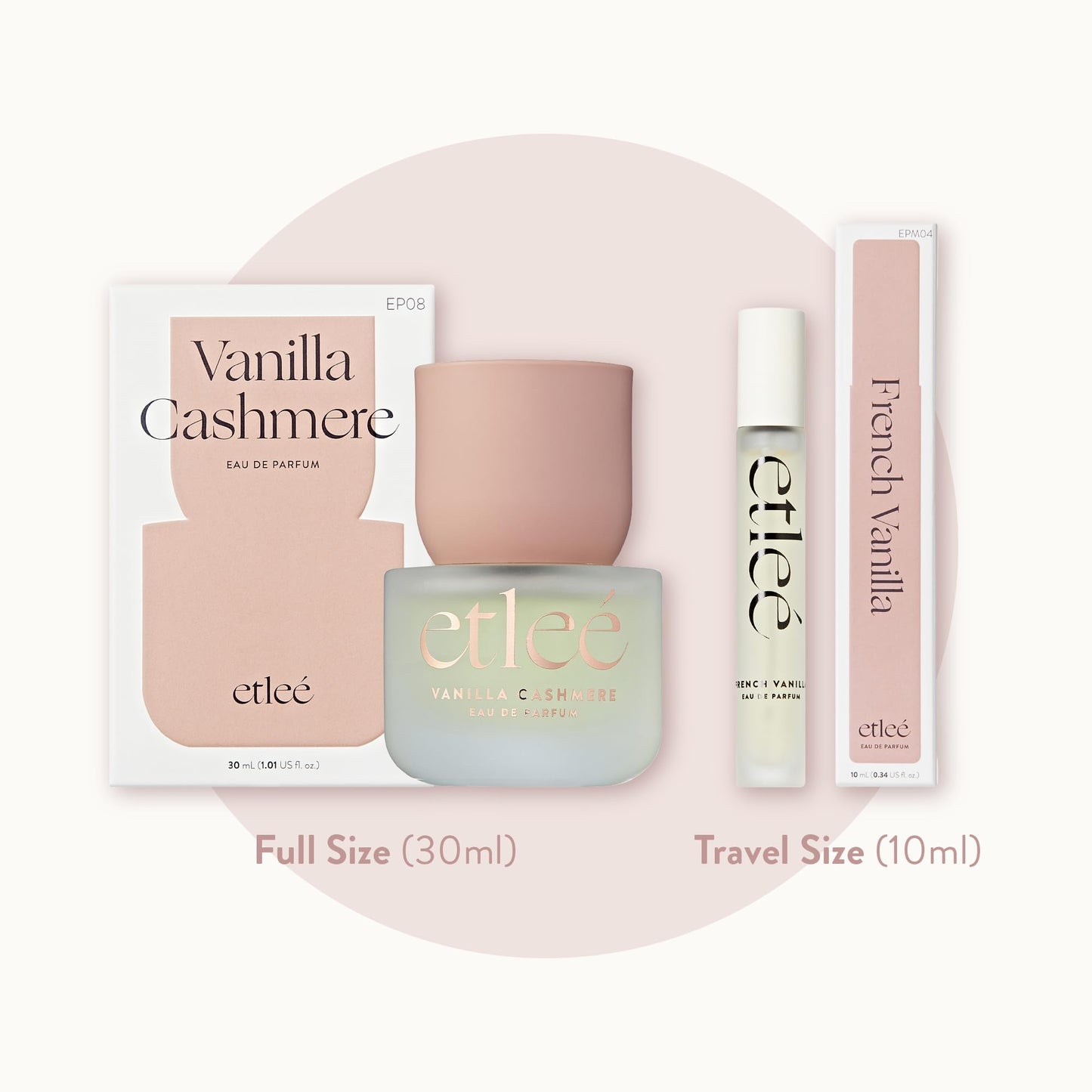 ETLEÉ Vanilla Cashmere Eau de Parfum 1.01oz, Long Lasting Perfume Inspired by YL's Libre, Oriental Vanilla Notes With Musk, Cedarwood, Lavender Beauty & Personal Care ETLEÉ