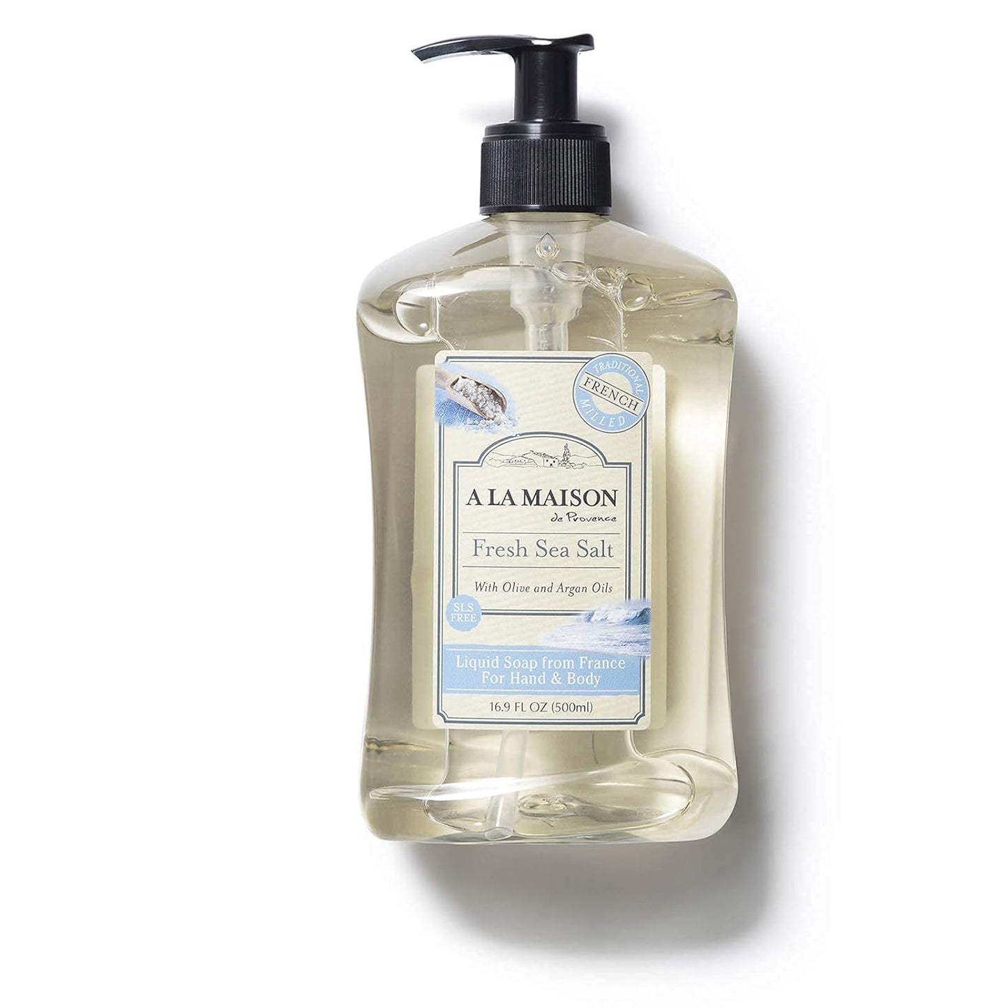 A LA MAISON French Liquid Hand Soap, Fresh Sea Salt - Natural Hand Wash Made with Essential Oils - Biodegradable, Plant-Based, Vegan, Cruelty-Free Beauty & Personal Care A LA MAISON