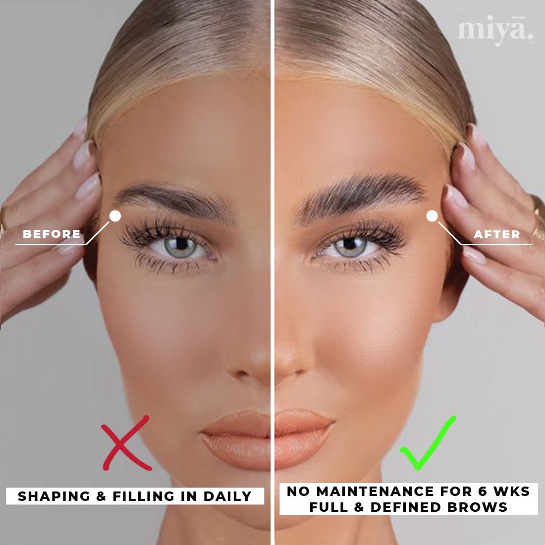 MIYA LASH Brow Lamination Kit | Professional Eyebrow Lamination with Keratin | DIY Brow Lift Kit | Fuller, Thicker Brows for 6 weeks | Includes Easy Beauty & Personal Care MIYA LASH
