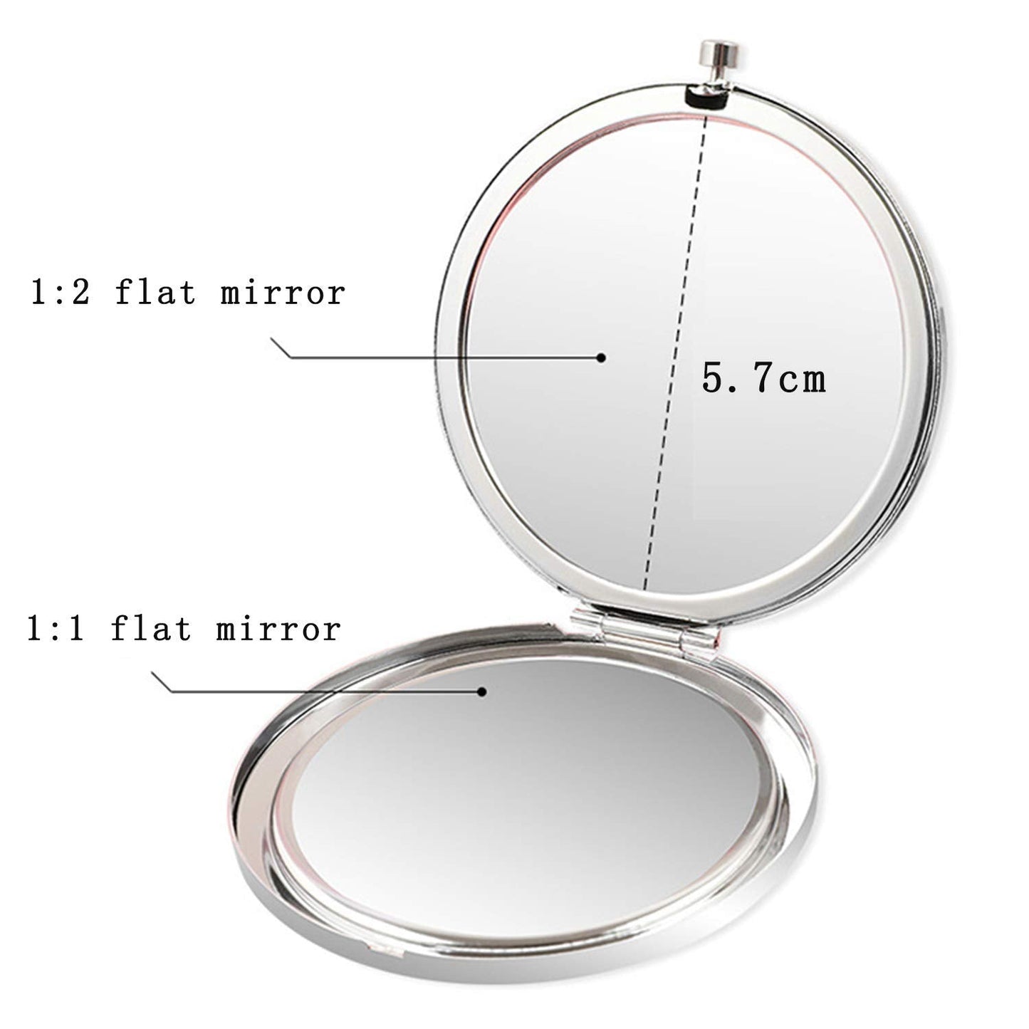 COFOZA 2011 12th Happy Birthday Gifts for Girl Daughter Stainless Steel Compact Pocket Travel Makeup Mirror Inspiration 12 Years Old Present Behind Beauty & Personal Care COFOZA