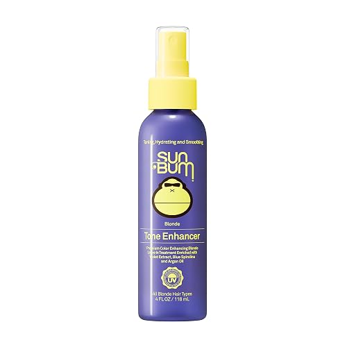 Sun Bum Blonde Tone Enhancer - Neutralizes Brass and Enhances Color and Shine of Blonde Hair - Protecting Toner against UV Rays - Made Without Beauty & Personal Care Sun Bum