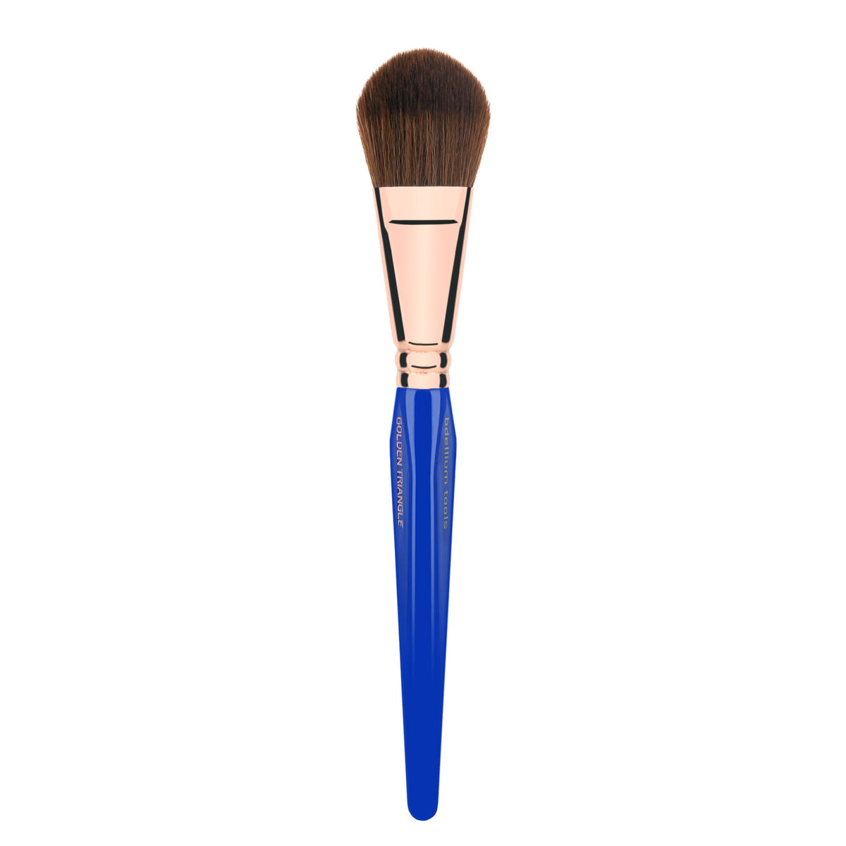 Bdellium Tools Professional Makeup Brush - Golden Triangle 960 Precision Blusher - With All Vegan and Soft Synthetic Fibers, For Applying Blush (Blue