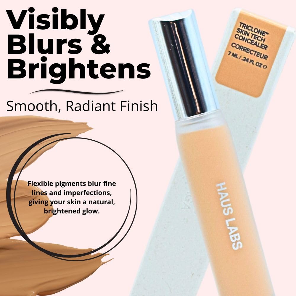HAUS LABS BY LADY GAGA Triclone Skin Tech Hydrating + De-puffing Concealer with Fermented Arnica 13 Light Neutral
