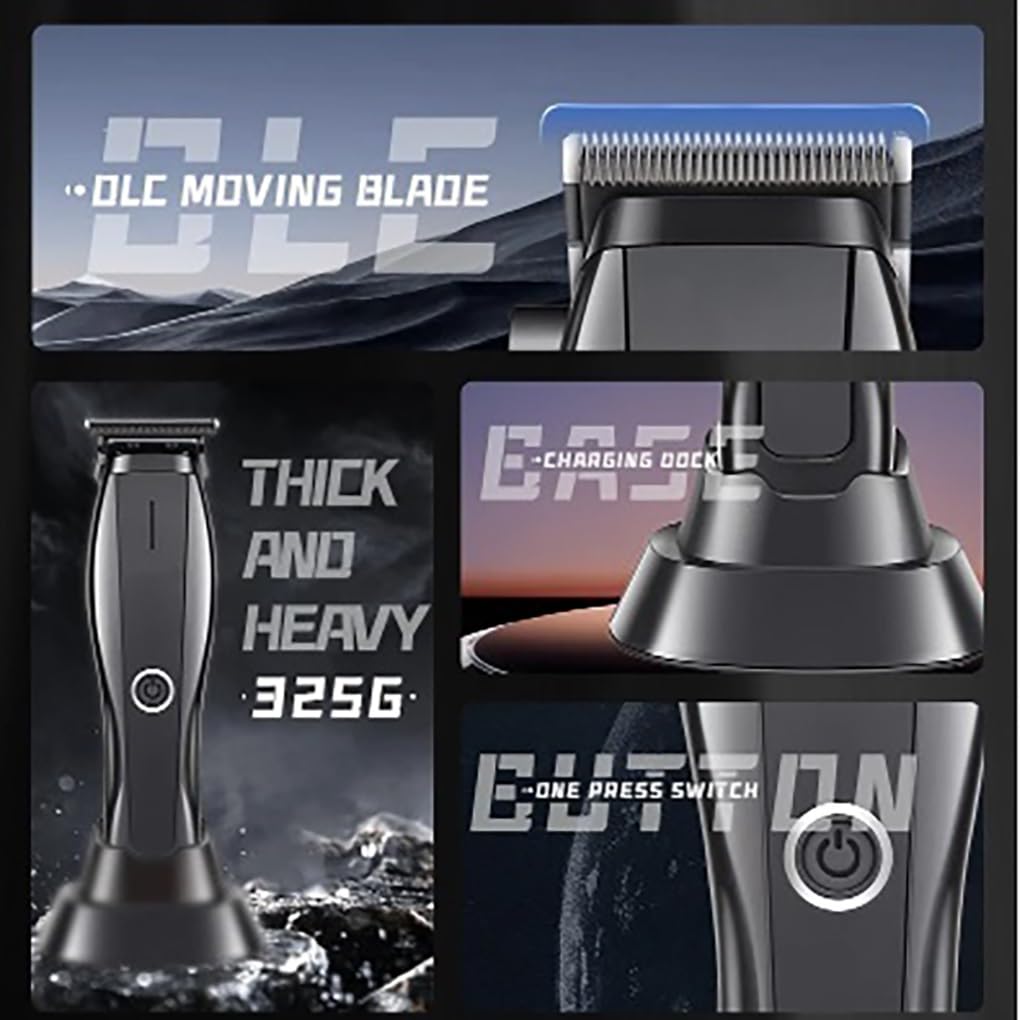 QDKVTNDJZ Hair Clippers for Men, High-Speed Trimmer Barber Machine with Charging Stand Cordless Cut Beauty and Personal Care QDKVTNDJZ