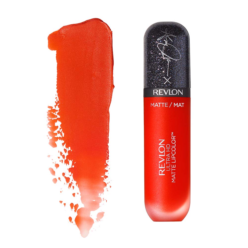 Revlon Colección de Labios Ashley Graham Nunca Suficiente x Color de Labios Ultra HD Mate - 002 Caliente Aquí Beauty & Personal Care REVLON